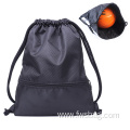 Large Durable Water Resistant Sports Drawstring Gym Sack Bag Basketball Backpack polyester women backpack shoulder bag